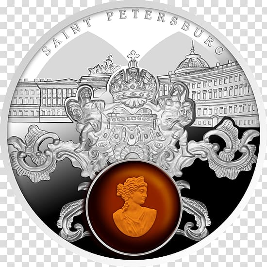 Commemorative coin Silver Amber Jantar, Poland, Coin transparent background PNG clipart