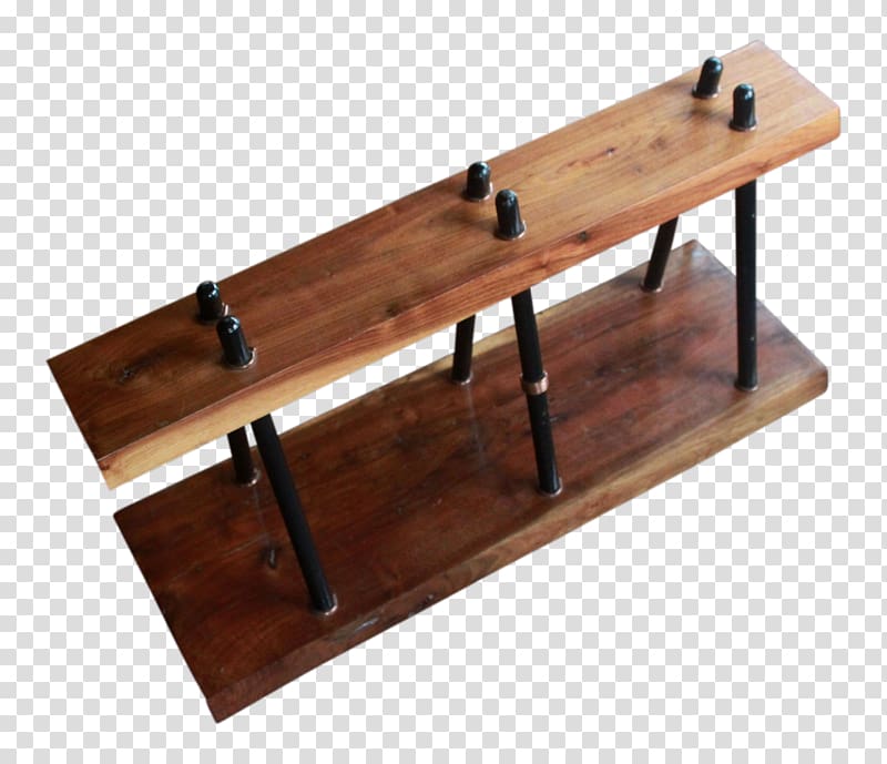 Table Live edge Bench Furniture Mid-century modern, wooden bench transparent background PNG clipart
