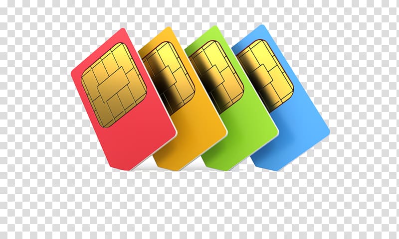 four assorted-color sim cards, Papua New Guinea Subscriber identity module Prepay mobile phone Mobile Service Provider Company, Sim Card File transparent background PNG clipart