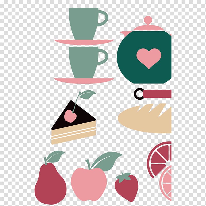 Fruit Cake Illustration, Cup Cake Fruit Illustration transparent background PNG clipart