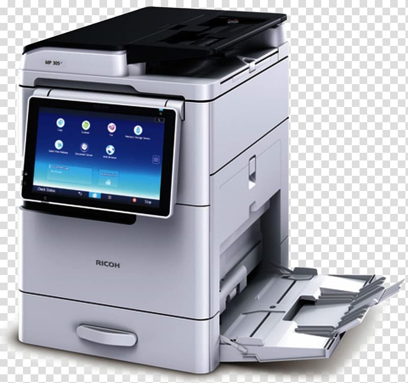 Ricoh Multi-function printer copier Paper, printer transparent background PNG clipart