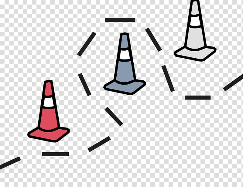 Traffic cone Obstacle course Line Area, obstacle course transparent background PNG clipart