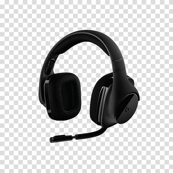 Logitech G533 7.1 surround sound Headset Headphones, headphones transparent background PNG clipart