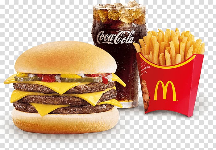 McDonald\'s Cheeseburger Hamburger McDonald\'s Big Mac Fast food, burger king transparent background PNG clipart
