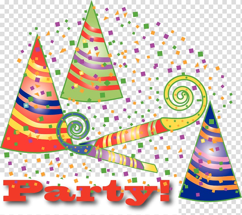 Party hat Birthday New Year\'s Eve, birthday hat transparent background PNG clipart