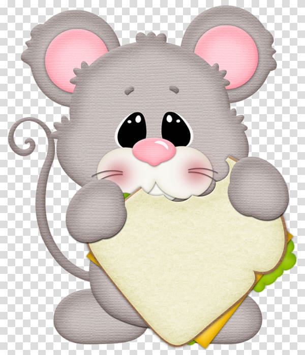 Mickey Mouse Rat Eating , Eat the toast of the mouse transparent background PNG clipart