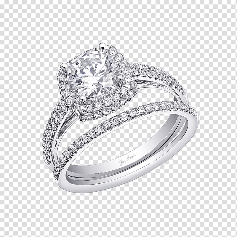 Engagement ring Diamond cut Wedding ring, on the ring transparent background PNG clipart