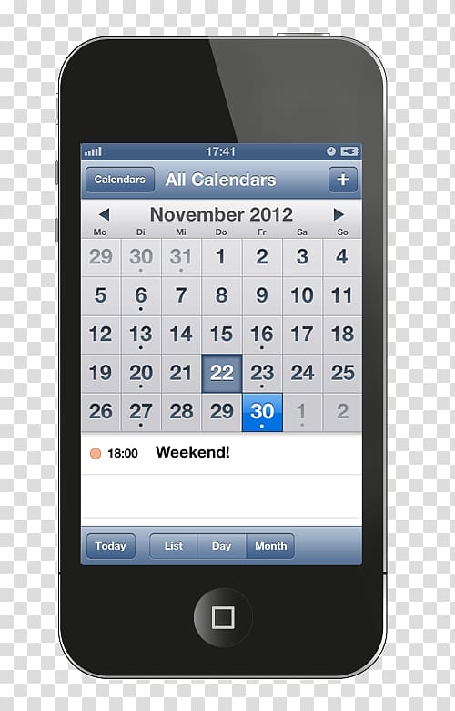 Feature phone Smartphone iPhone 6 Google Sync Calendar, iphone app transparent background PNG clipart
