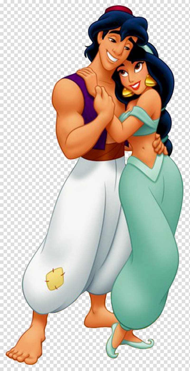 Disney Aladdin and Genie illustration, Genie Aladdin Princess