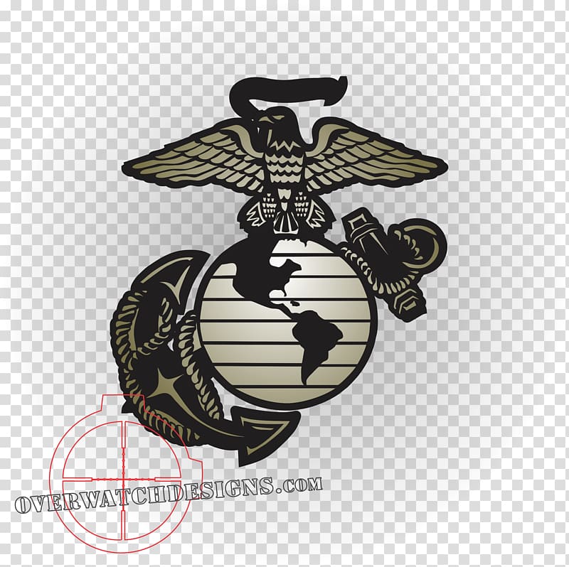 Eagle, Globe, and Anchor Decal United States Marine Corps Sticker, Evergreen Marine Corp transparent background PNG clipart