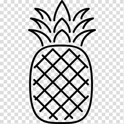 Computer Icons Food Encapsulated PostScript , Pineapple outline transparent background PNG clipart