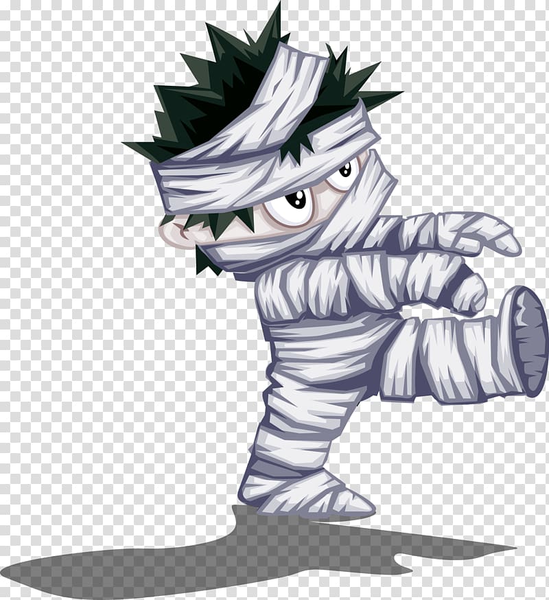 Halloween , Halloween mummy material imp transparent background PNG clipart