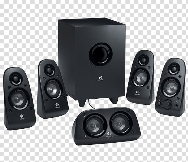 5.1 surround sound Loudspeaker Logitech Stereophonic sound, others transparent background PNG clipart