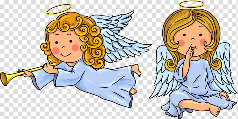 Angel Illustration, Angel girl transparent background PNG clipart
