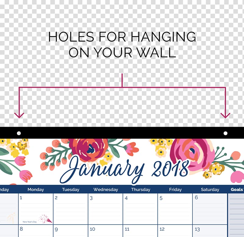 Calendar Desk Pad 0 Personal Organizer Wall Calendar Transparent