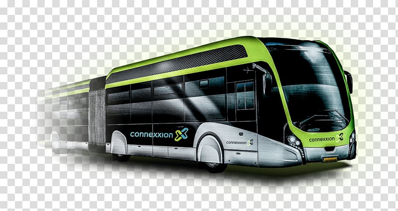 Electric bus Connexxion Transport Taxi, bus transparent background PNG clipart