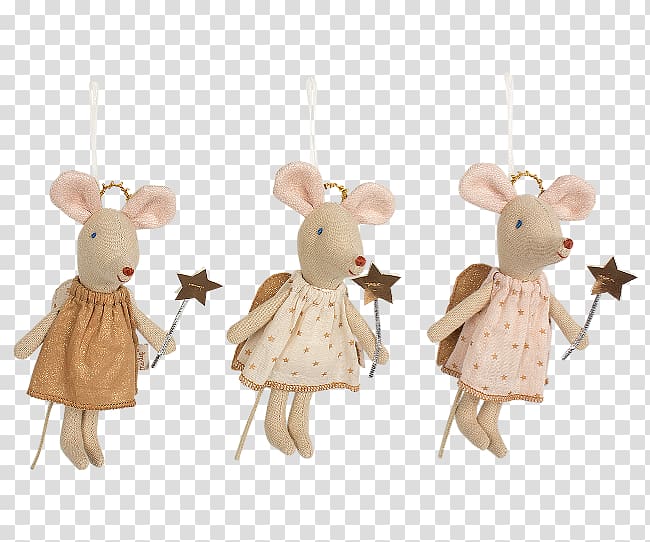 Rat Angelet de les dents Muisjes Christmas ornament, Moulin Roty transparent background PNG clipart