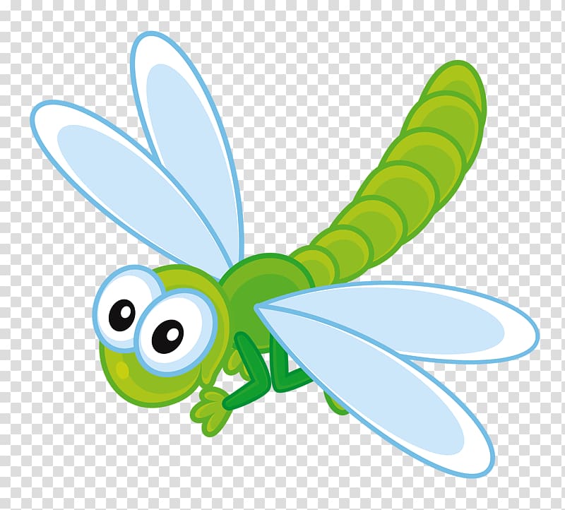 green dragonfly illustration, Insect Bee Dragonfly , Cute little dragonfly transparent background PNG clipart