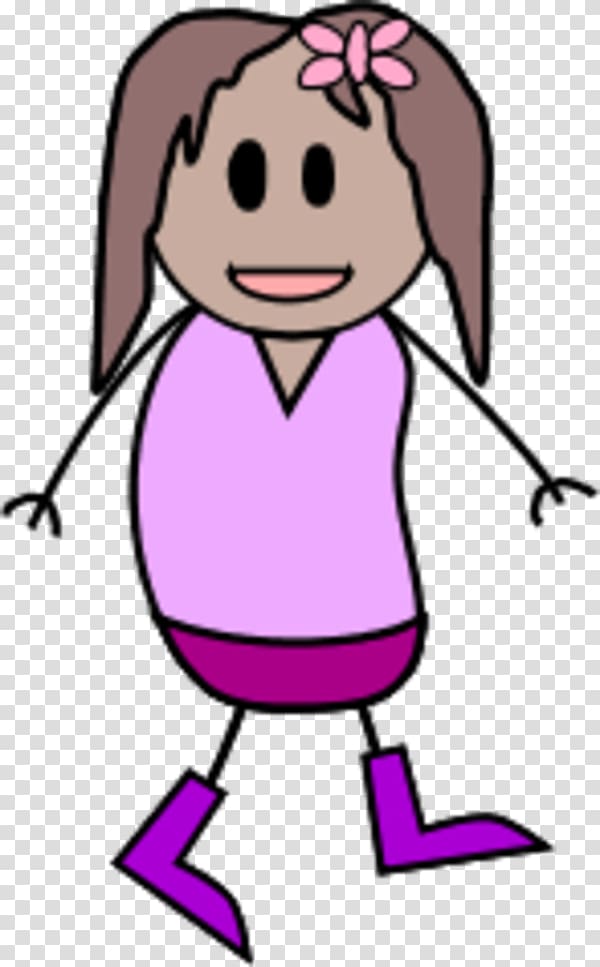 Stick figure Girl Woman , Girl Student transparent background PNG clipart