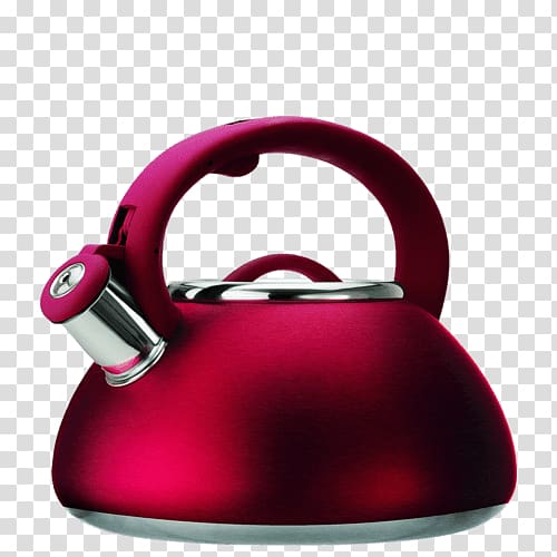 Teapot Whistling kettle Stainless steel, tea transparent background PNG clipart