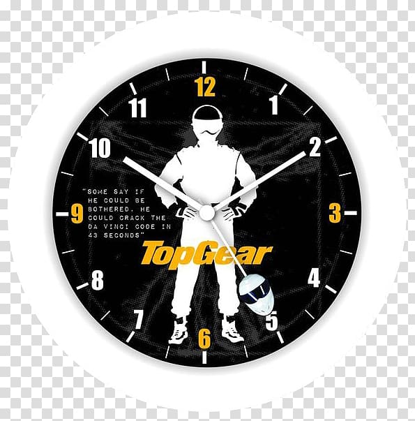 The Stig Clock Top Gear, clock transparent background PNG clipart