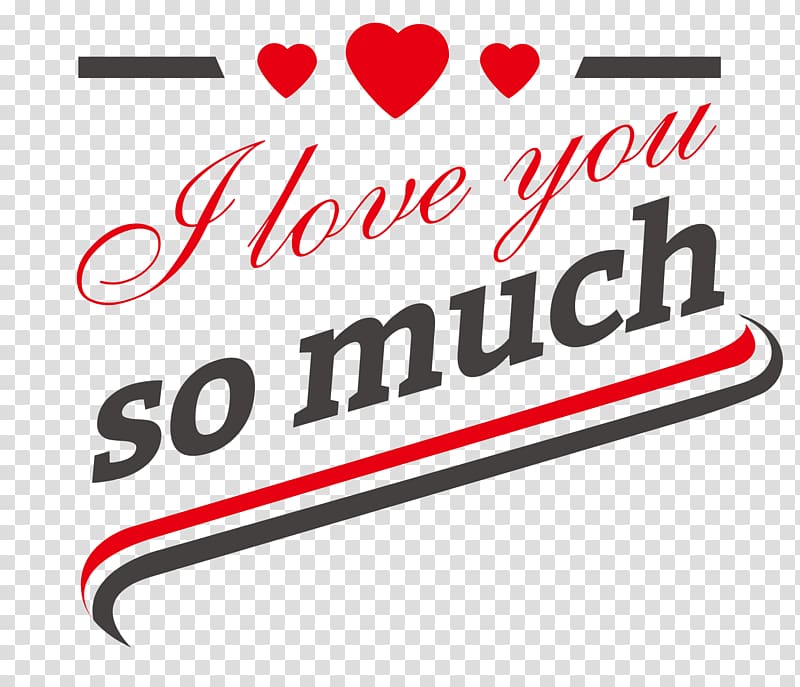 Valentines Day Heart, I love you very much, transparent background PNG clipart