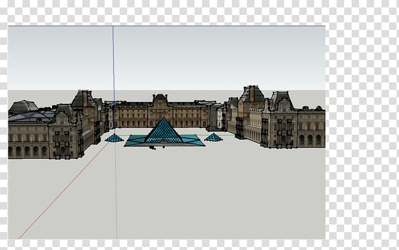 Musée du Louvre Louvre Pyramid SketchUp 3D computer graphics, the louvre transparent background PNG clipart