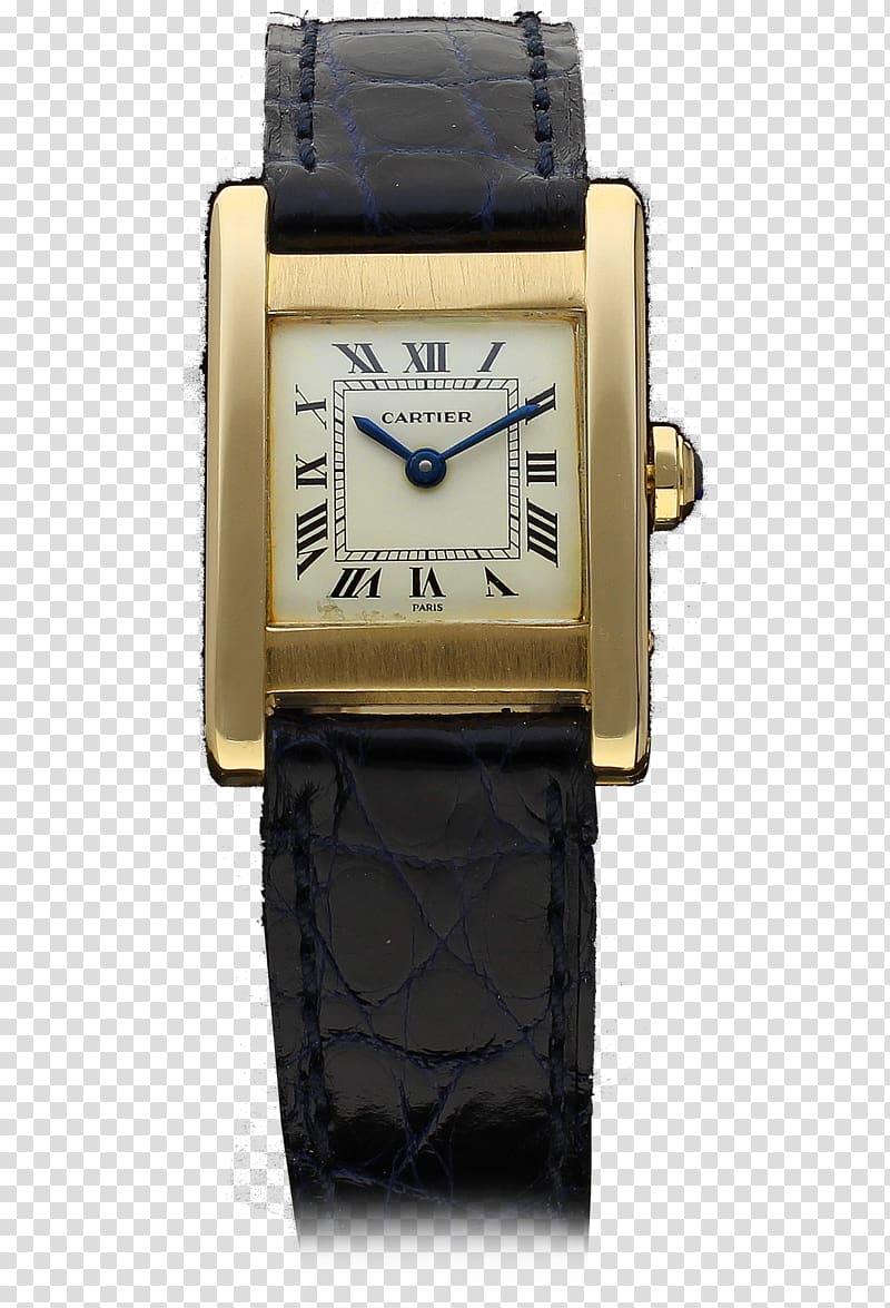Watch strap Cartier Tank Pocket watch, watch transparent background PNG clipart