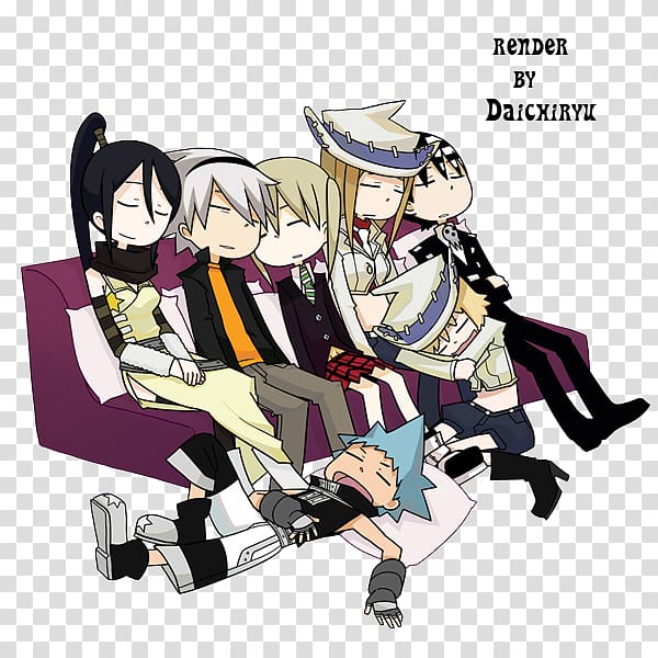 Death the Kid Black Star Soul Eater Spirit Albarn Manga, soul eater transparent background PNG clipart