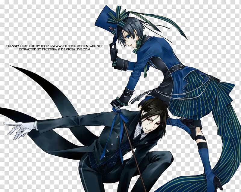 Ciel Phantomhive Sebastian Michaelis Black Butler Anime, Anime transparent background PNG clipart