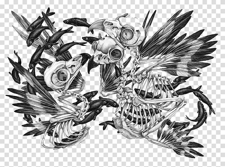 Visual arts Drawing Illustrator Illustration, Skull transparent background PNG clipart