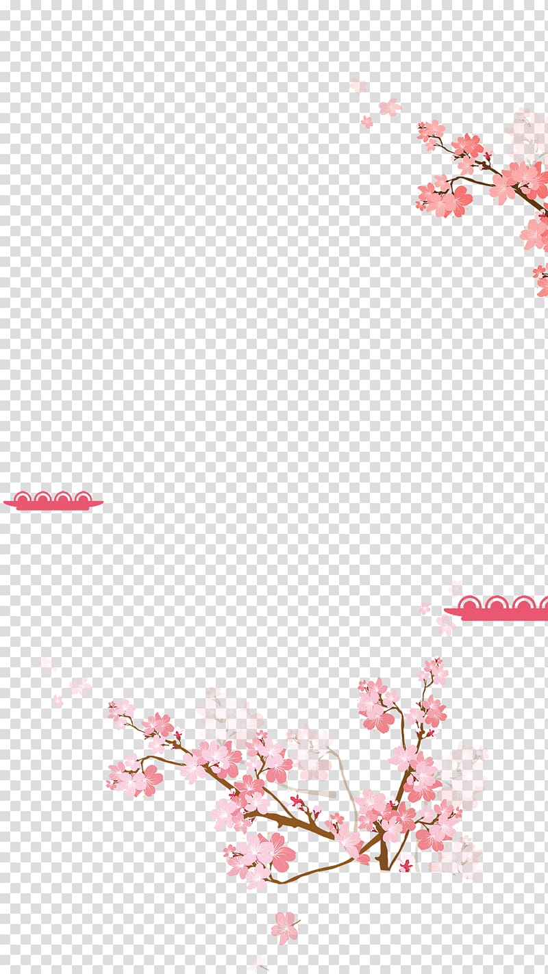 Cherry blossom Cerasus, Floating cherry blossoms transparent background PNG clipart