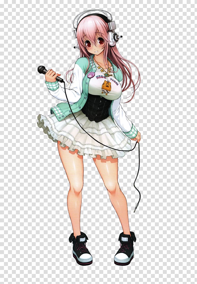 Super Sonico Anime Character Cosplay, poppy transparent background PNG clipart