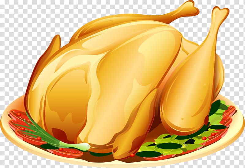 Turkey meat Roast chicken , A baked chicken material transparent background PNG clipart