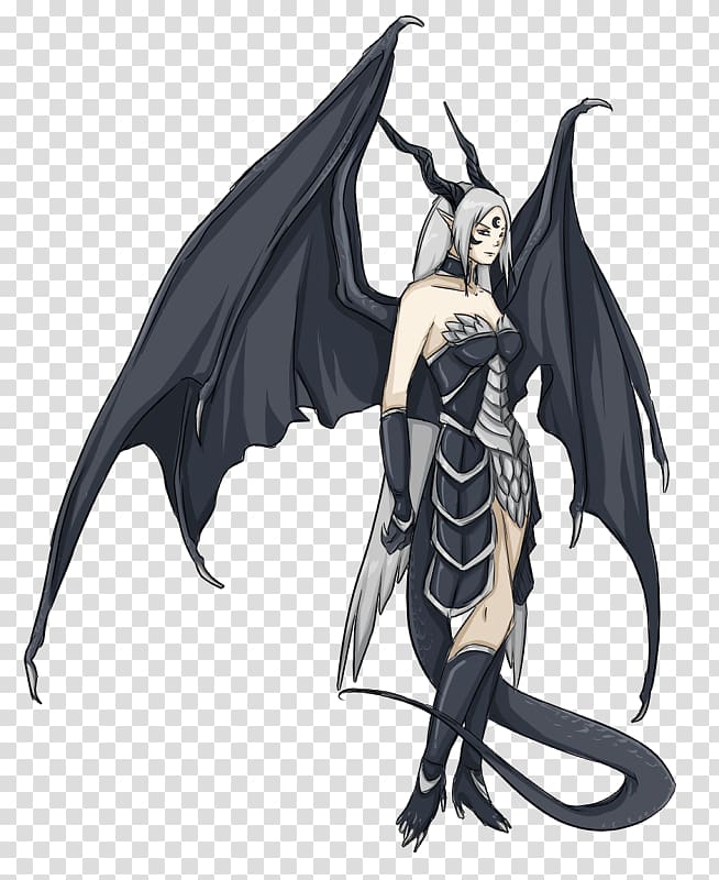 Anime Dragoness Female Drawing, Anime transparent background PNG clipart