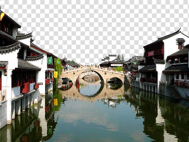 Wuzhen Hangzhou Zhujiajiao Yangtze River Delta Suzhou, Two southern town transparent background PNG clipart