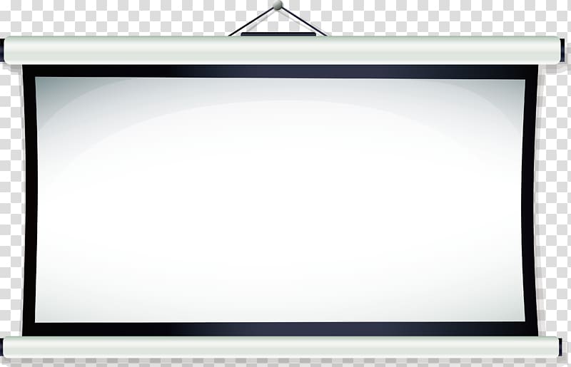 projector canvas , Light Projection screen Computer monitor Rectangle, Projector curtain transparent background PNG clipart