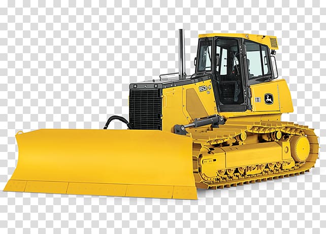 Bulldozer John Deere Architectural engineering Continuous track Machine, Crawler Excavator transparent background PNG clipart