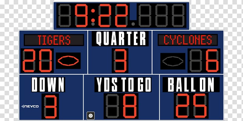 Scoreboard Display device Shot clock Sport Font, soccer scoreboard transparent background PNG clipart