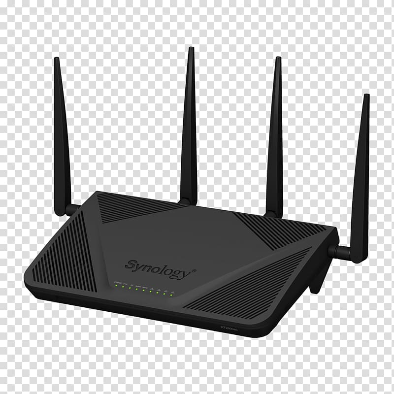 Synology RT2600ac Wireless router Synology Inc. IEEE 802.11ac, router transparent background PNG clipart