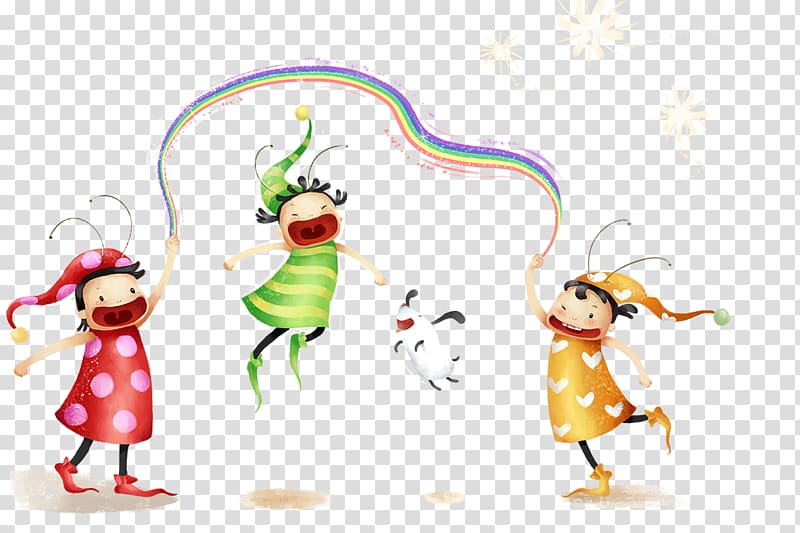 Child Skipping rope Illustration, Childhood games rope skipping transparent background PNG clipart