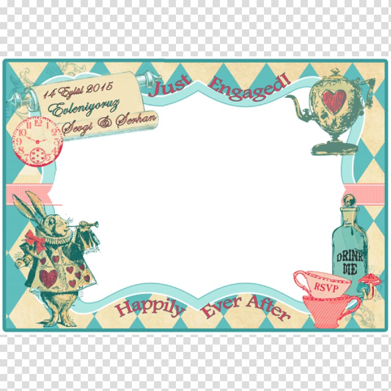 Engagement party Alice in Wonderland Birthday Party Supply, Alice wonderland watercolor transparent background PNG clipart