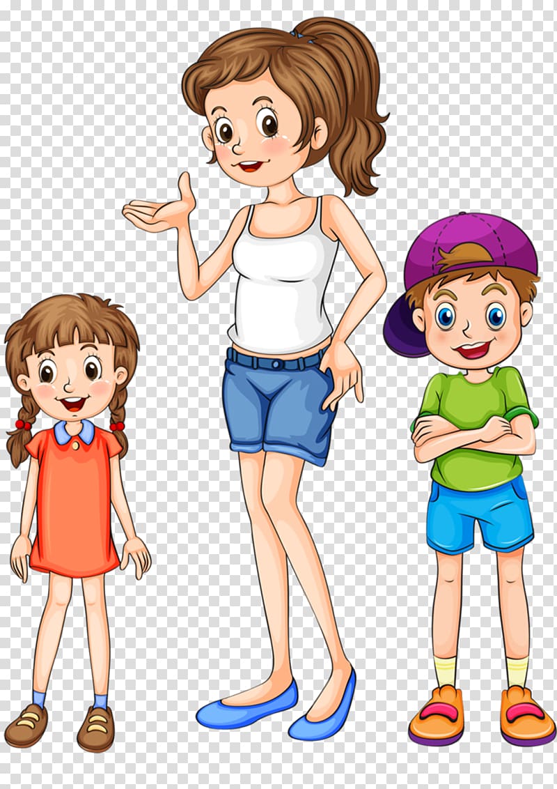 Mother And Son Cartoon Png