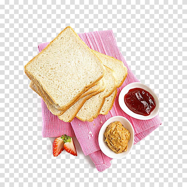 Breakfast Toast Peanut butter and jelly sandwich European cuisine Gelatin dessert, Western Breakfast transparent background PNG clipart