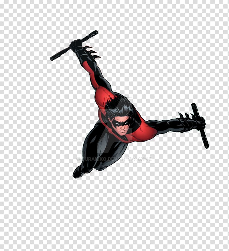Nightwing Robin Starfire Red Hood Damian Wayne, nightwing transparent background PNG clipart