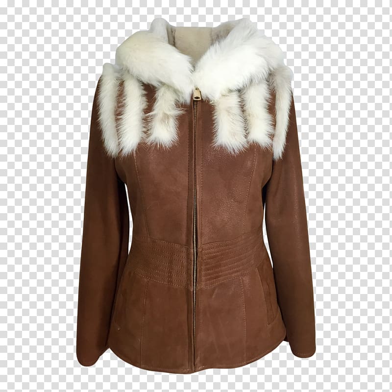 Leather jacket Coat Fur clothing Sheepskin, jacket transparent background PNG clipart