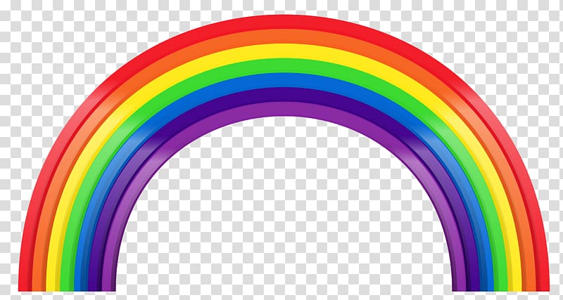 rainbow illustration, Rainbow , Large Rainbow transparent background PNG clipart