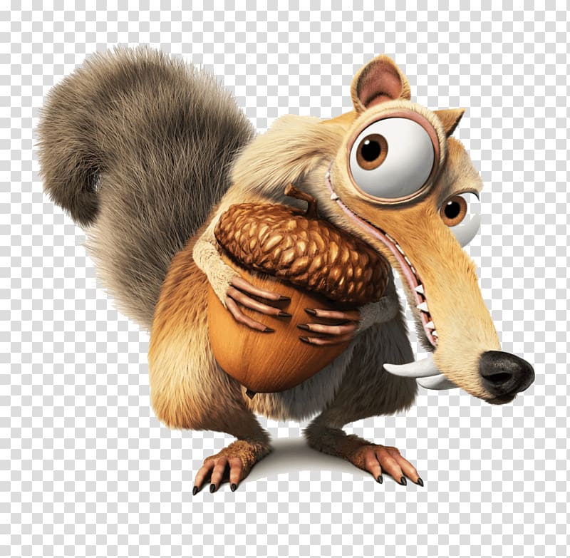 Scrat Manfred Ice Age Film Blue Sky Studios, Croods transparent background PNG clipart