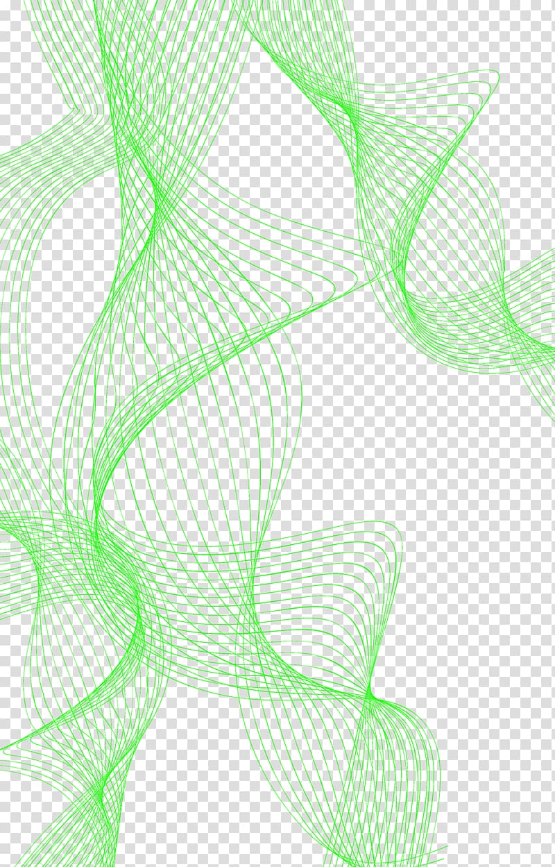 Graphic design Leaf Pattern, Green line transparent background PNG clipart