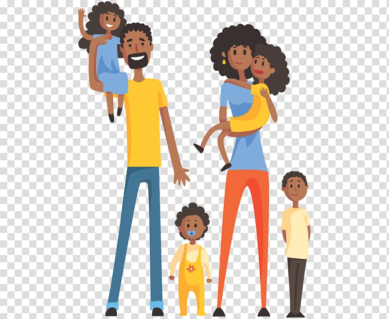 Family African American , Family transparent background PNG clipart